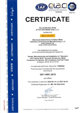 Mohamed Abdulrahman ISO 14001.2015  page 0001 scaled 269x380 - Awards and Certifications